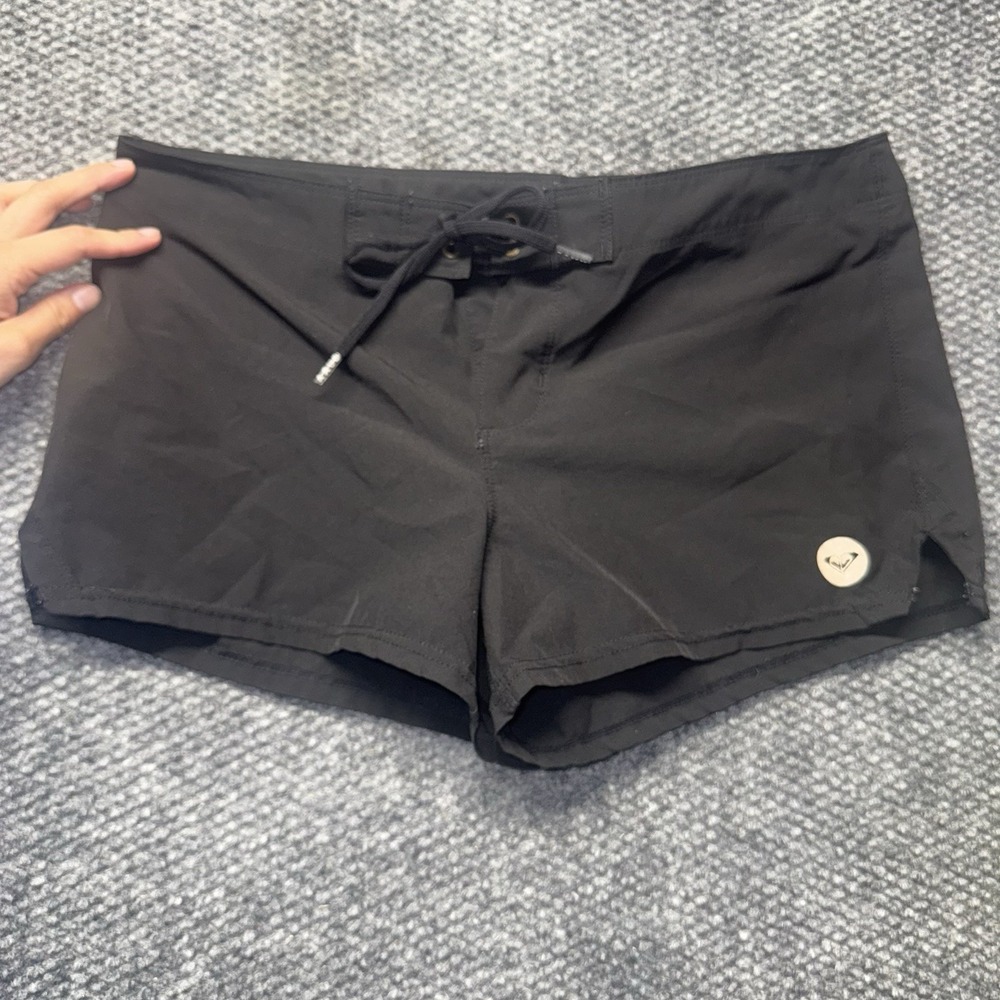 Women’s Roxy 2 Inch Board Swim Shorts Cover Up Black Size Medium